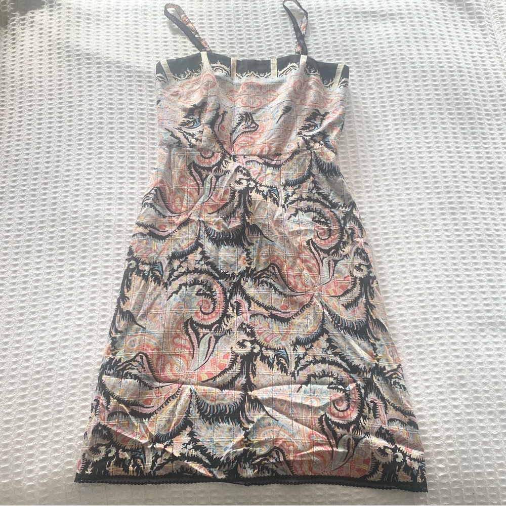 Kay Unger Black Multicolor Patterned Dress size 6